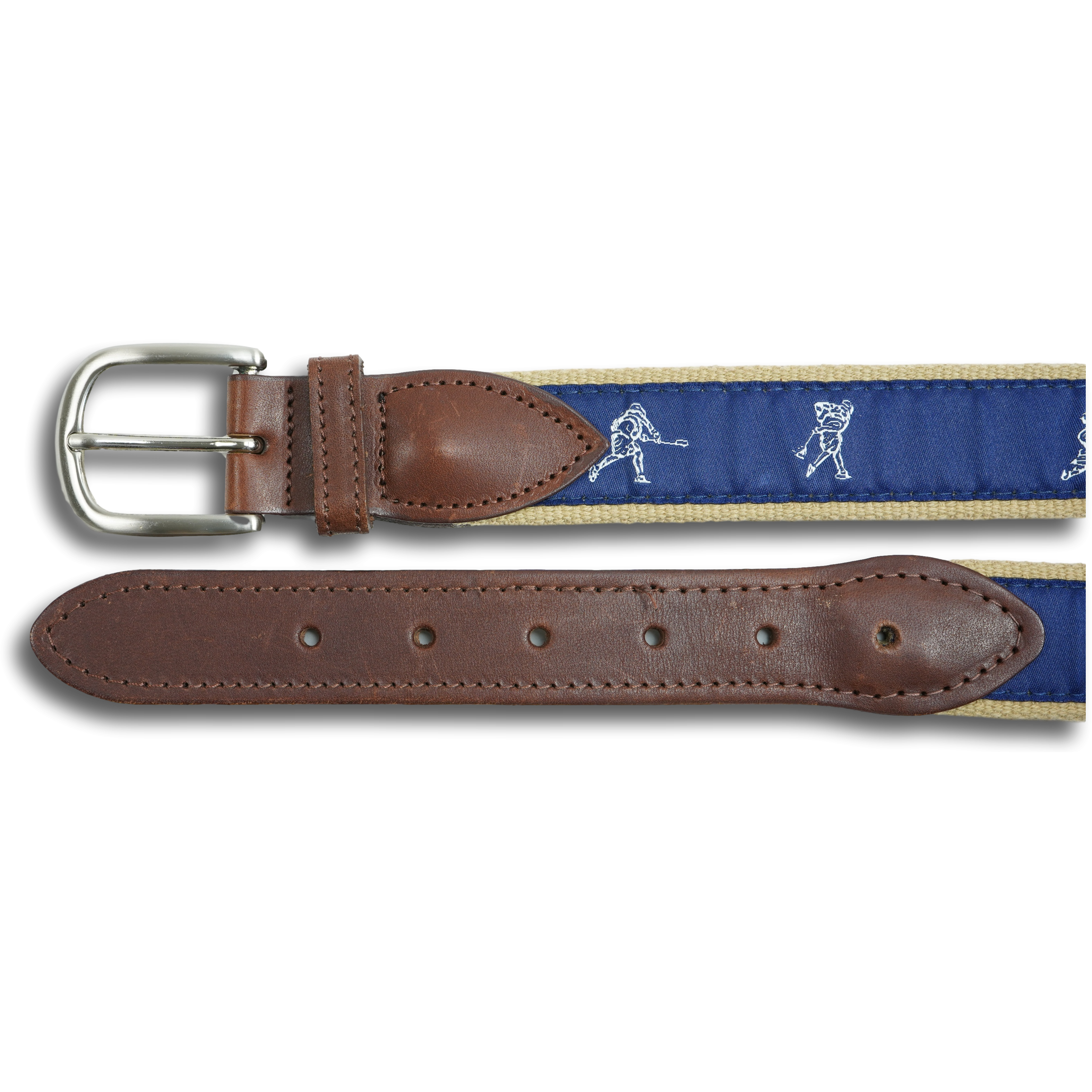 Lacrosse Leather Tab Belt