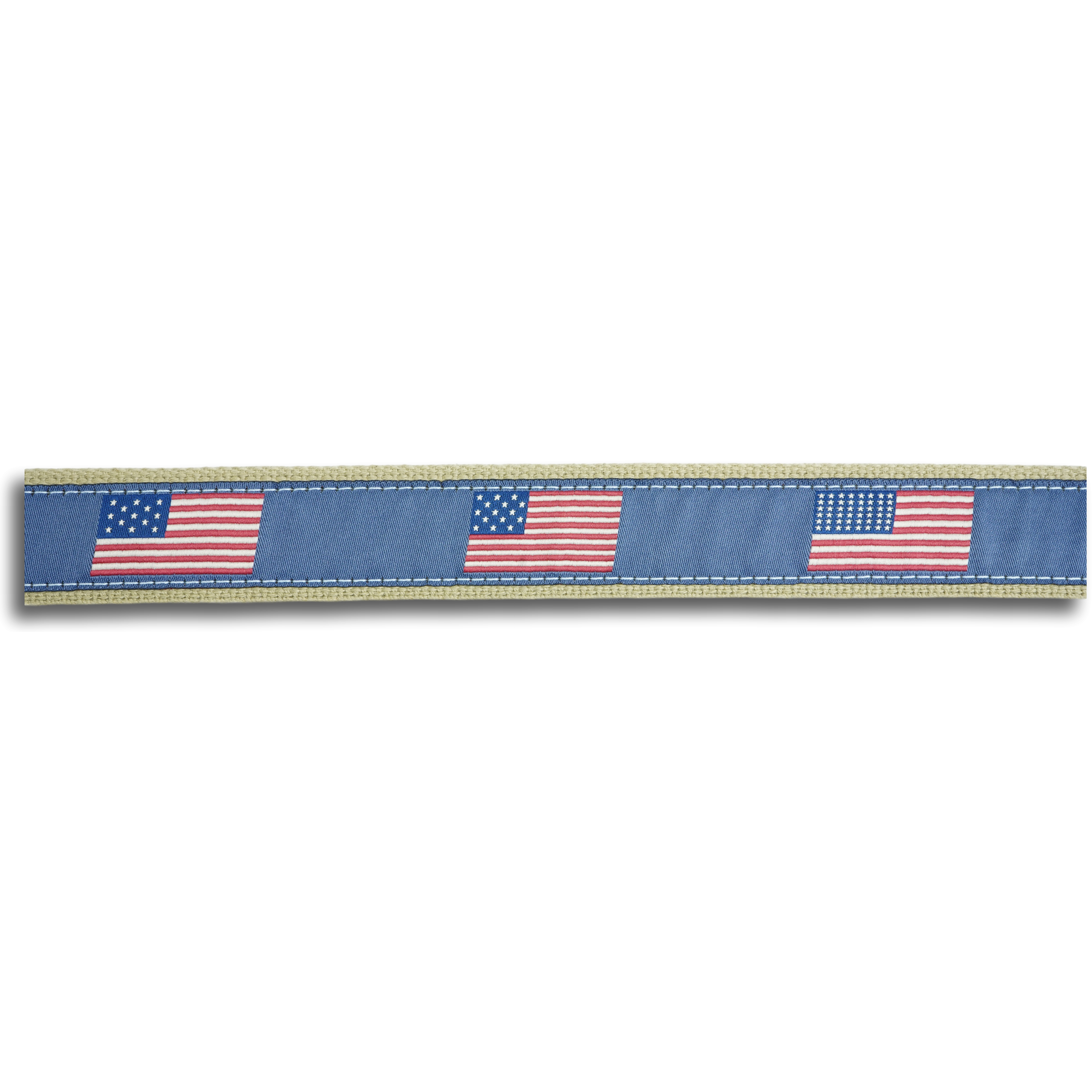 Historical American Flags Leather Tab Belt