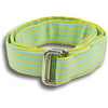 Lime Green and Sky Blue Striped Ribbon Belt