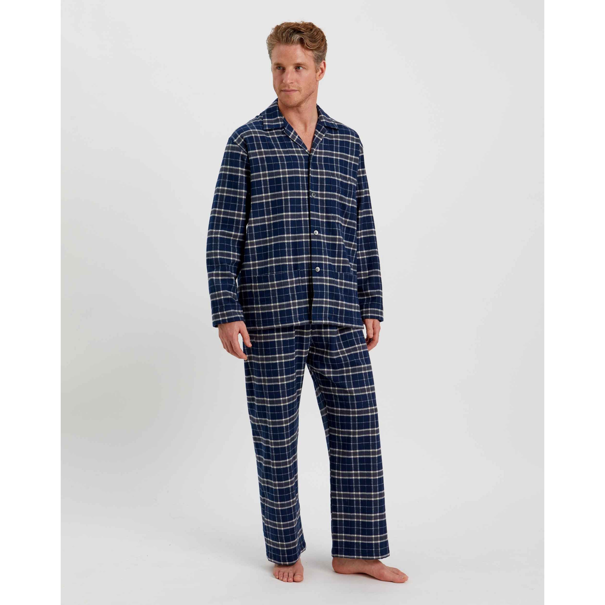 Men’s Brushed Cotton Flannel Pyjamas