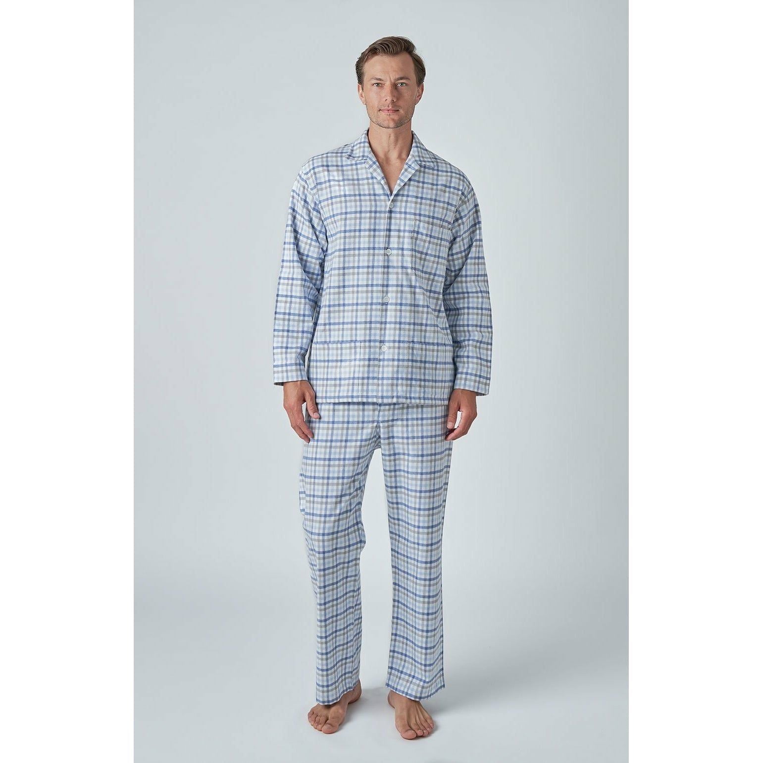 Men’s Brushed Cotton Flannel Pyjamas