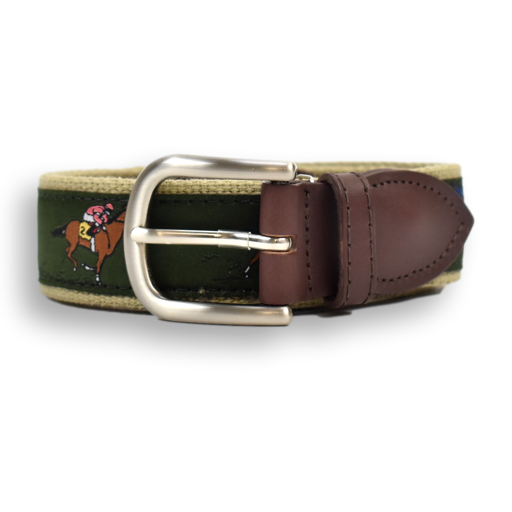 Derby Leather Tab Belt