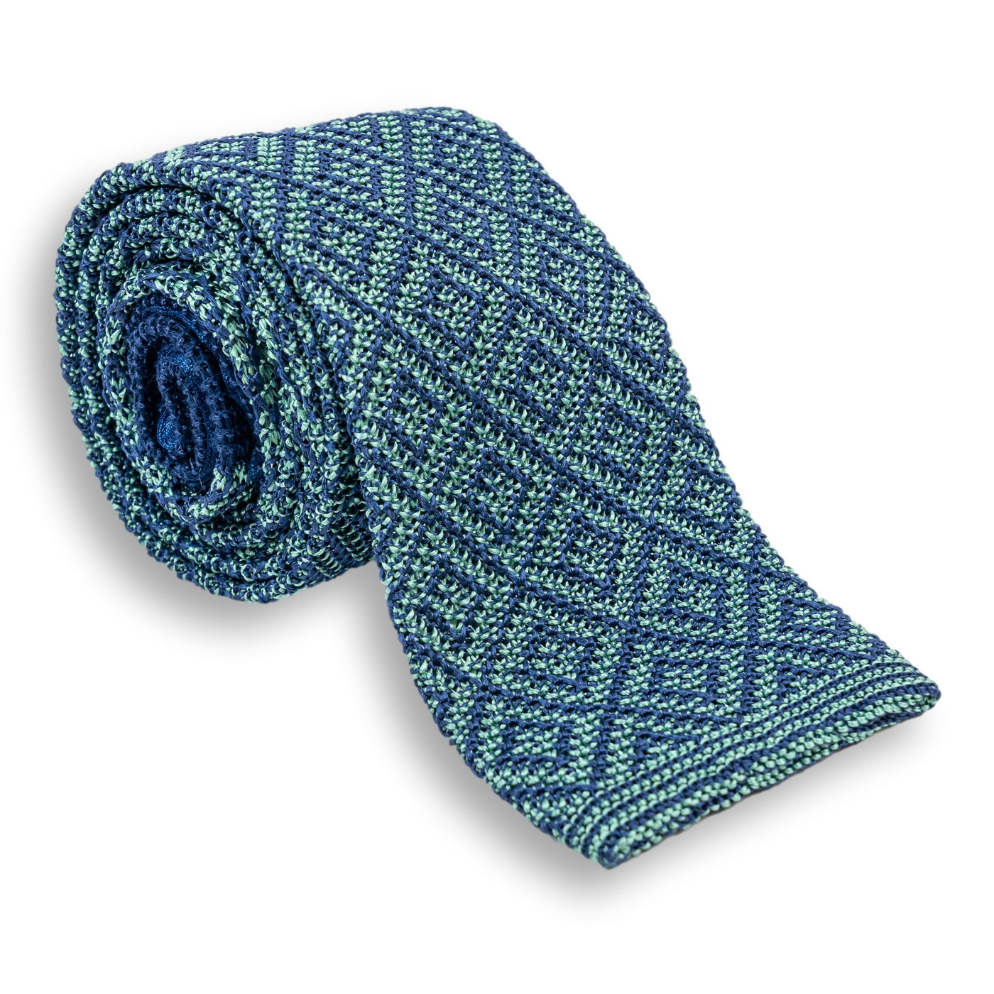 Diamonds Silk Knitted Tie