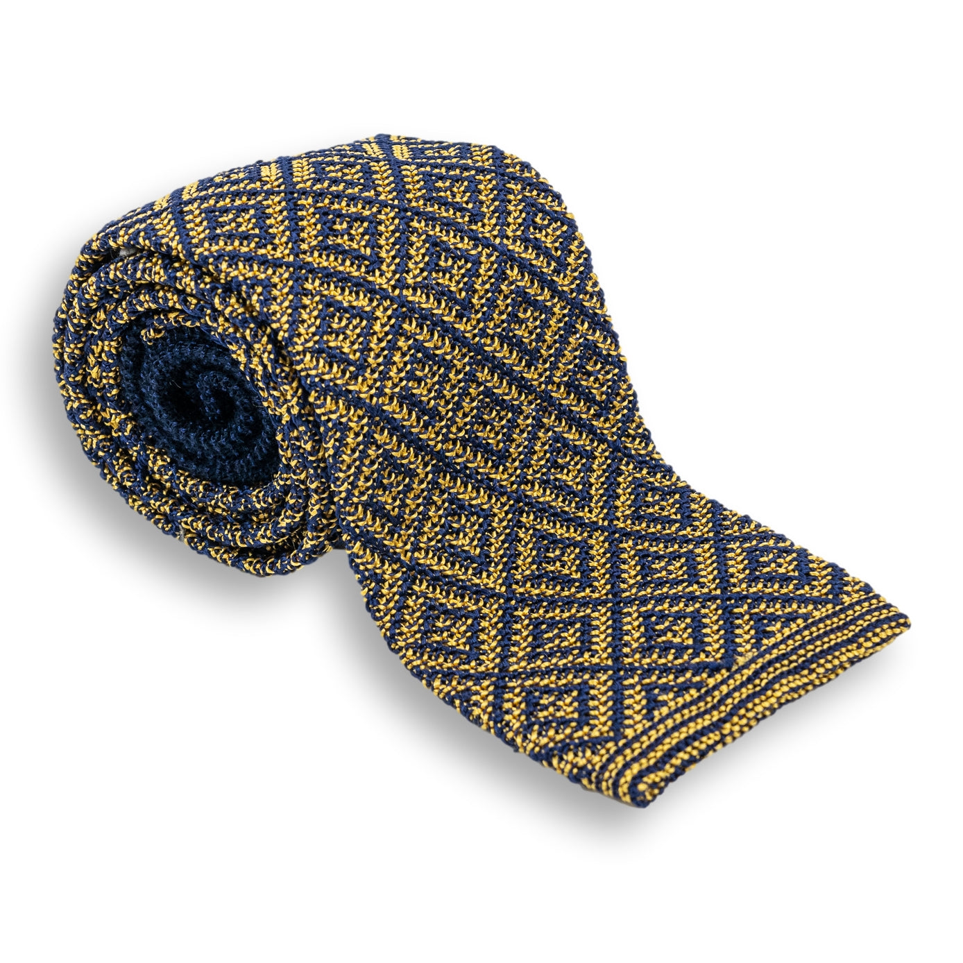 Diamonds Silk Knitted Tie