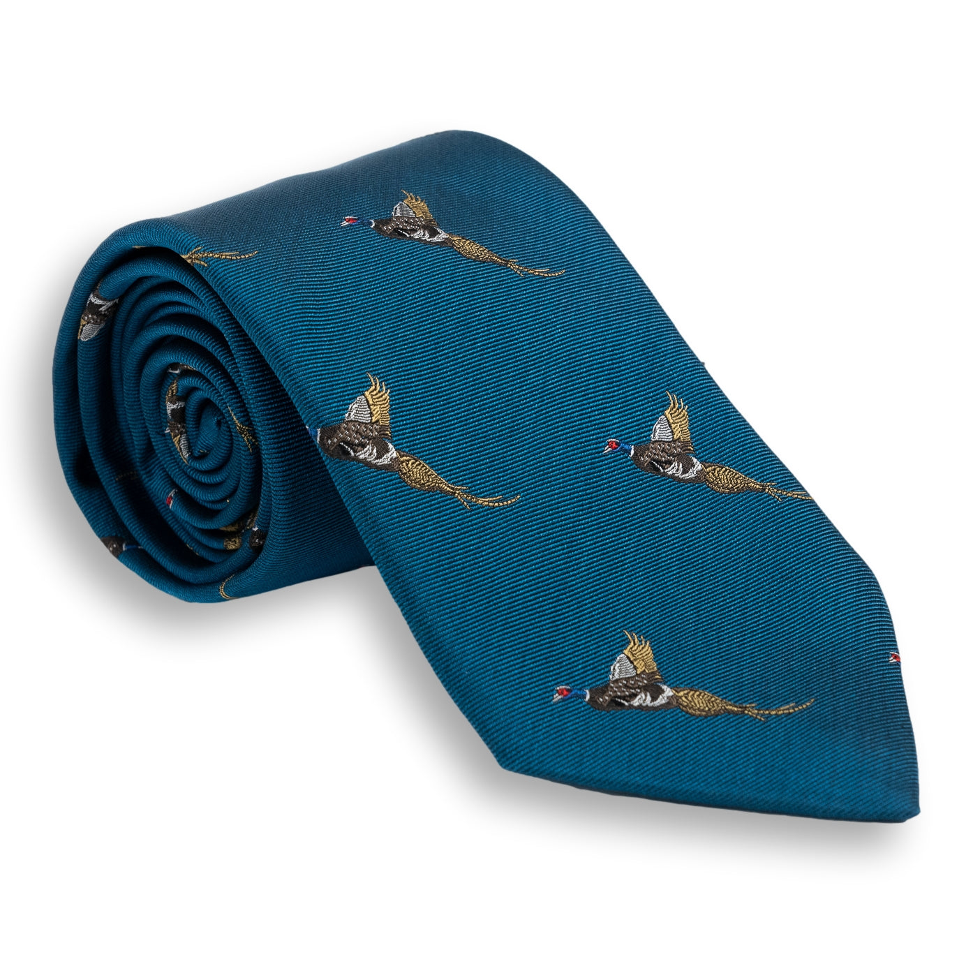 Pheasant Silk Tie