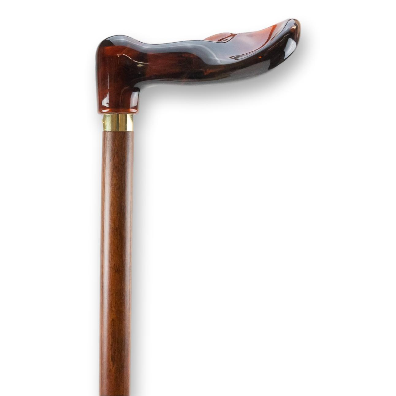 Palm Grip Molded Handle with Cherry Shaft Cane