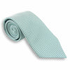 Sea Foam Green Small Circle Patterned Woven Silk Tie