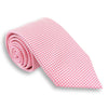 Pink Small Circle Patterned Woven Silk Tie