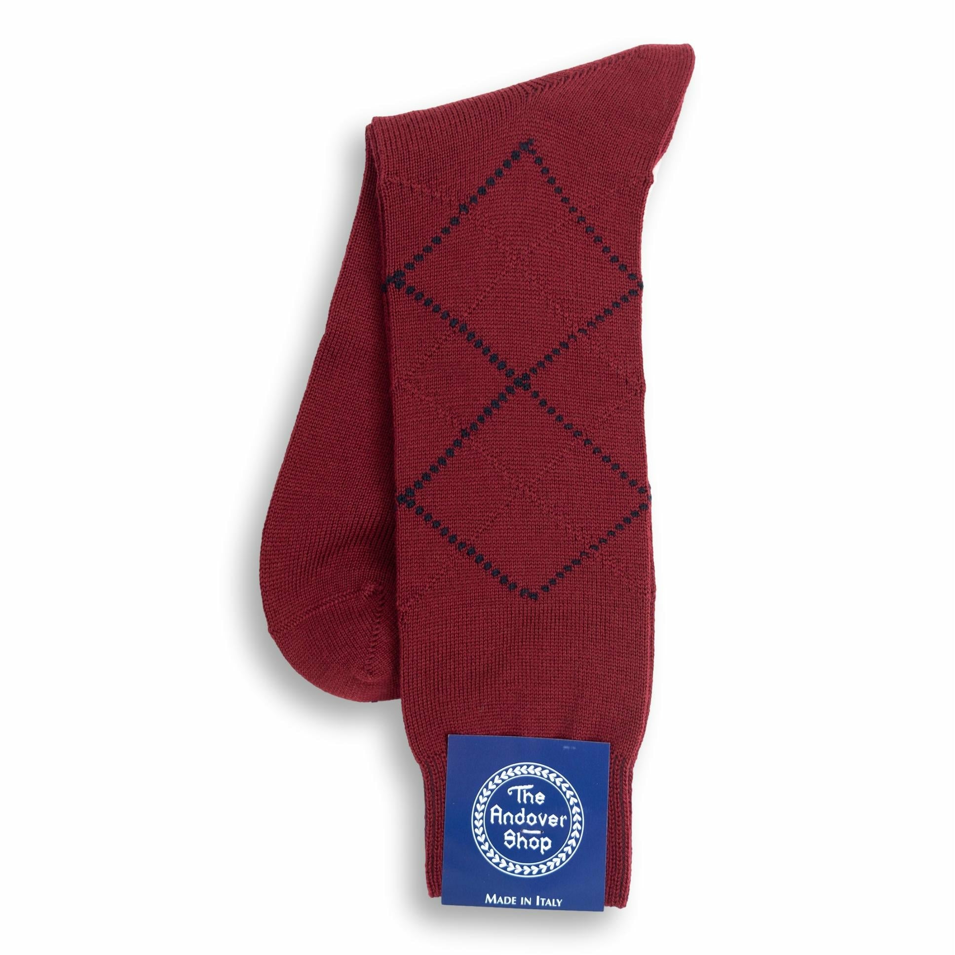 Mid-calf Argyle Wool Dress Socks