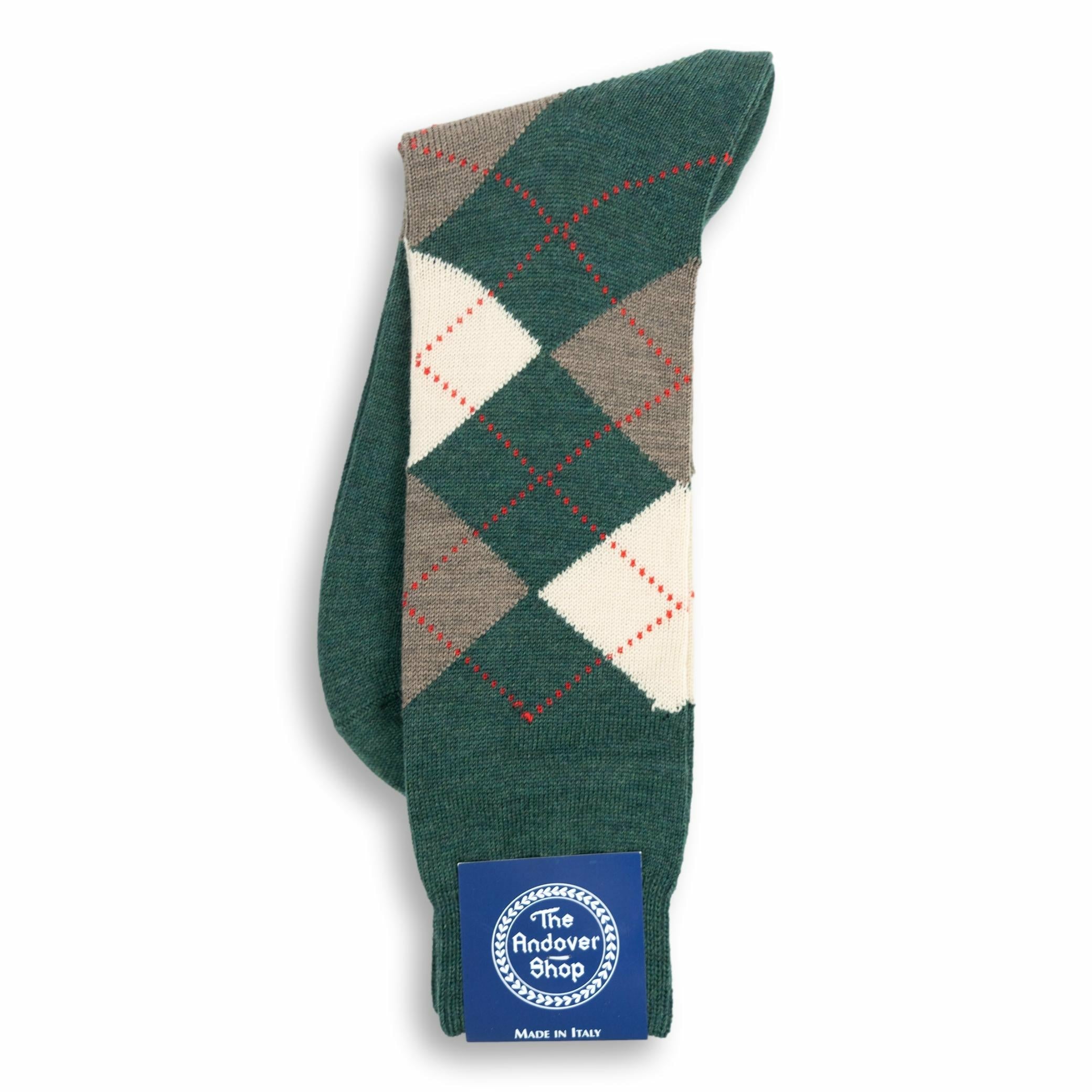 Mid-calf Argyle Wool Dress Socks