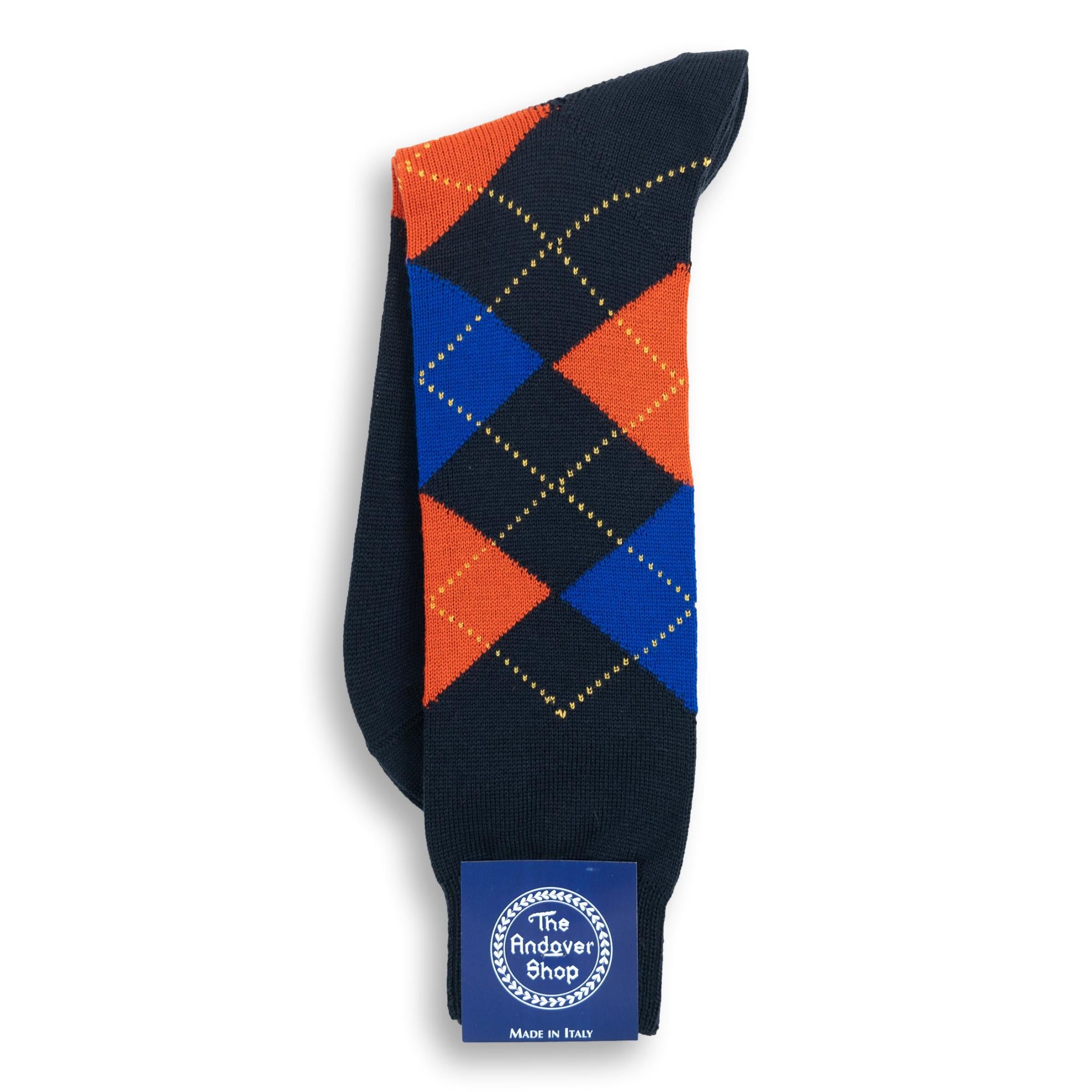 Mid-calf Argyle Wool Dress Socks