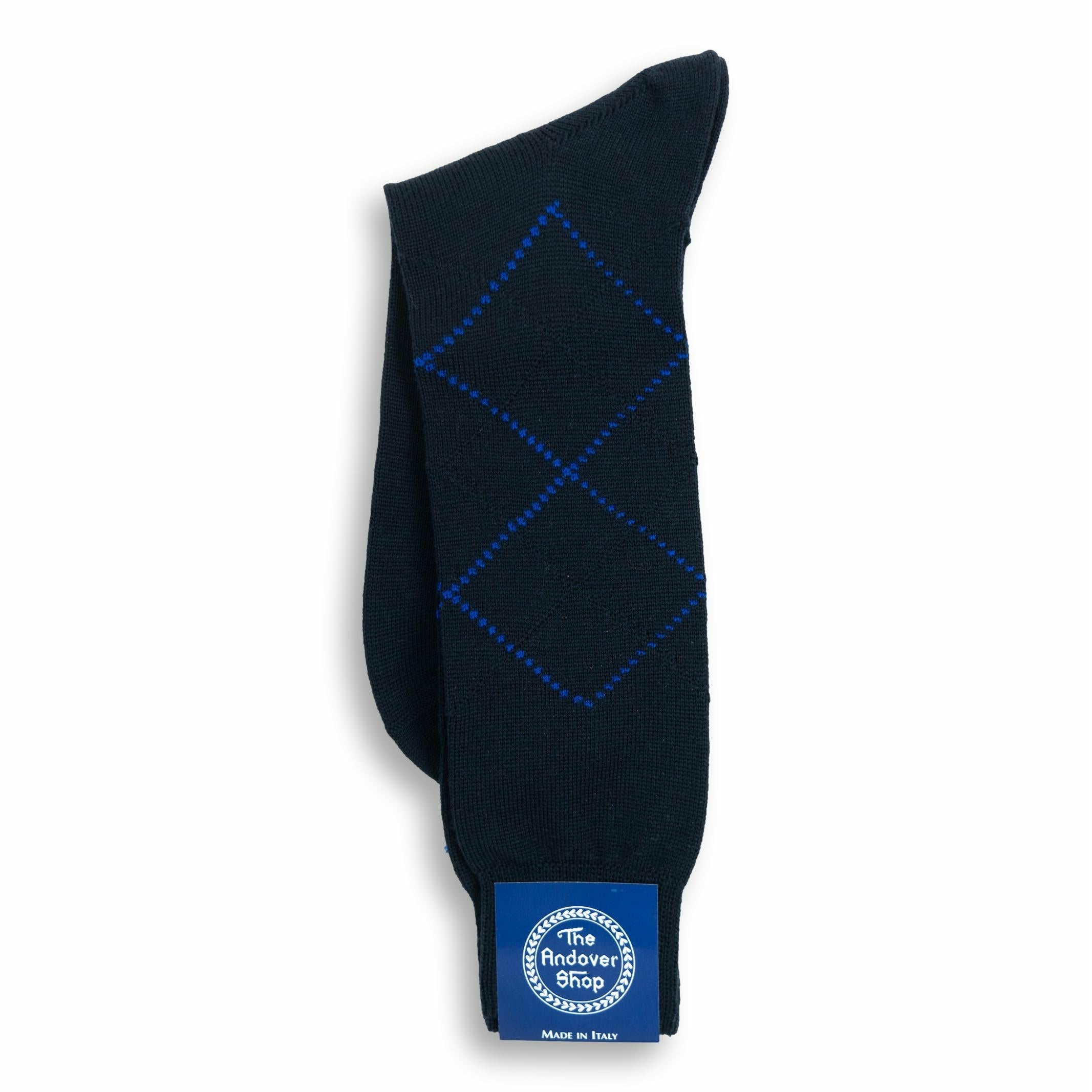 Mid-calf Argyle Wool Dress Socks