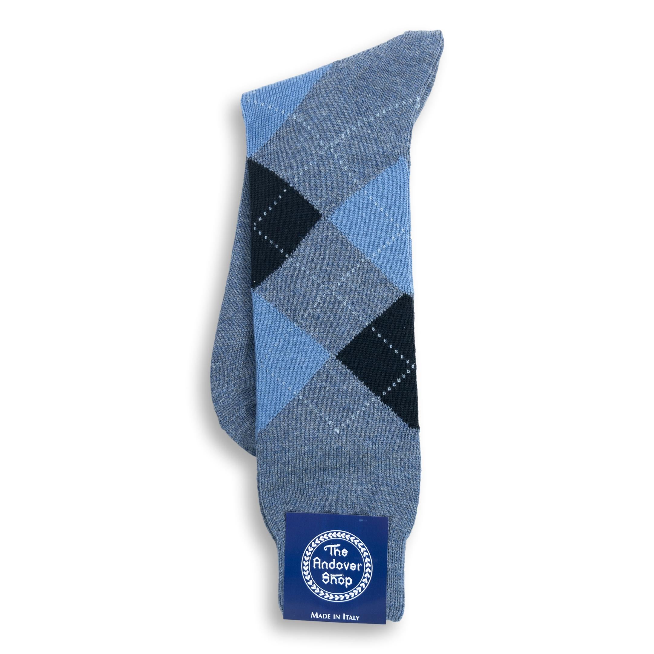 Mid-calf Argyle Wool Dress Socks