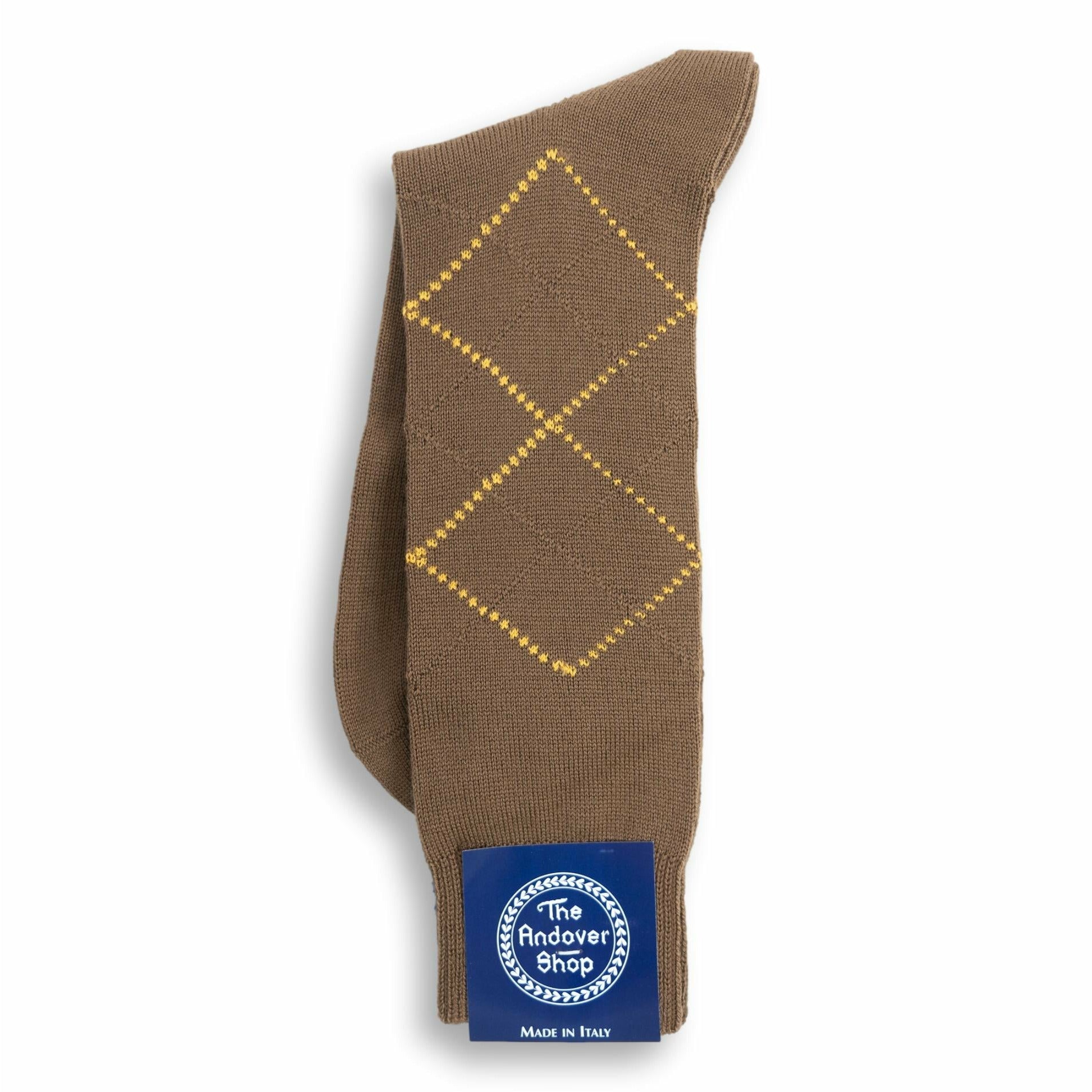 Mid-calf Argyle Wool Dress Socks