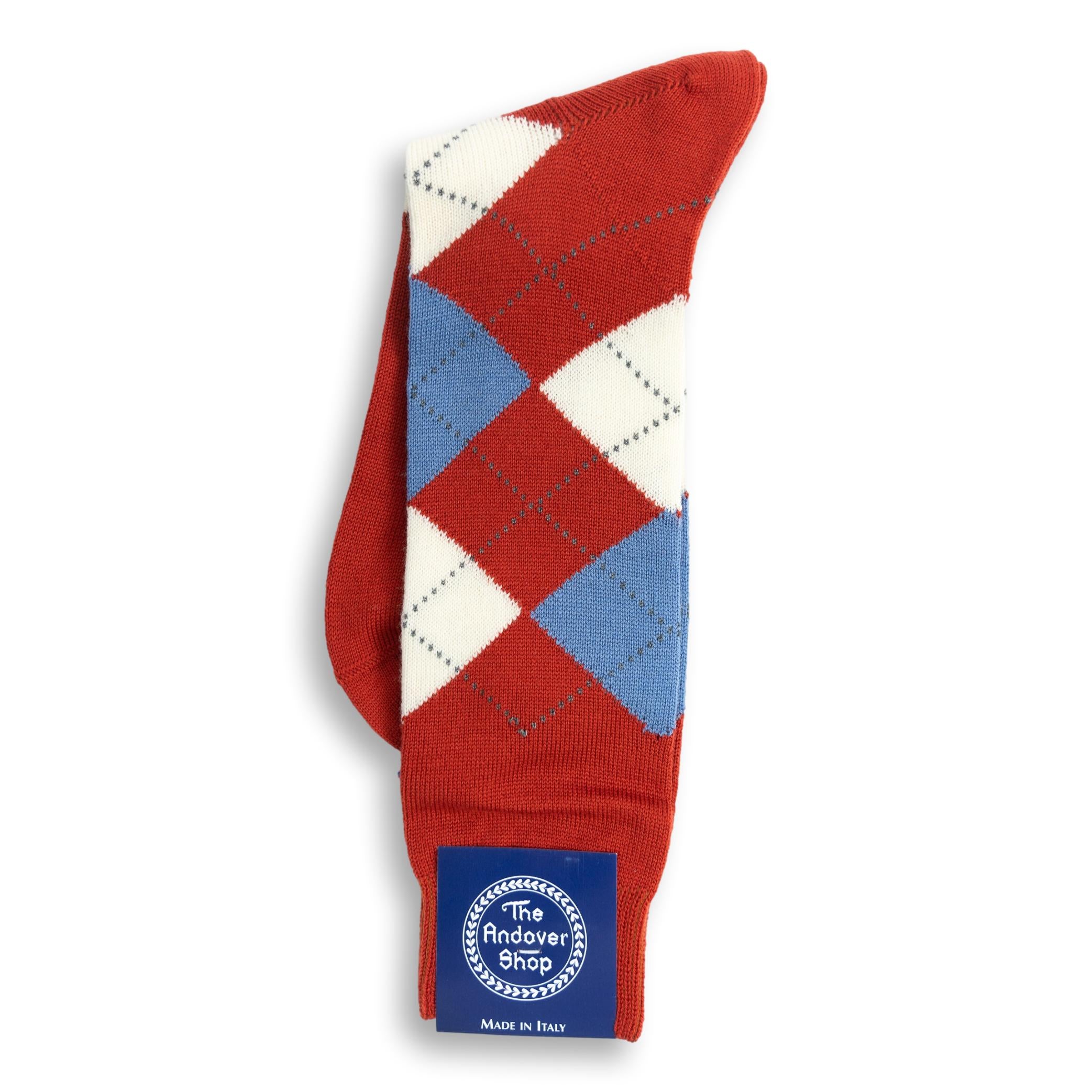 Mid-calf Argyle Wool Dress Socks