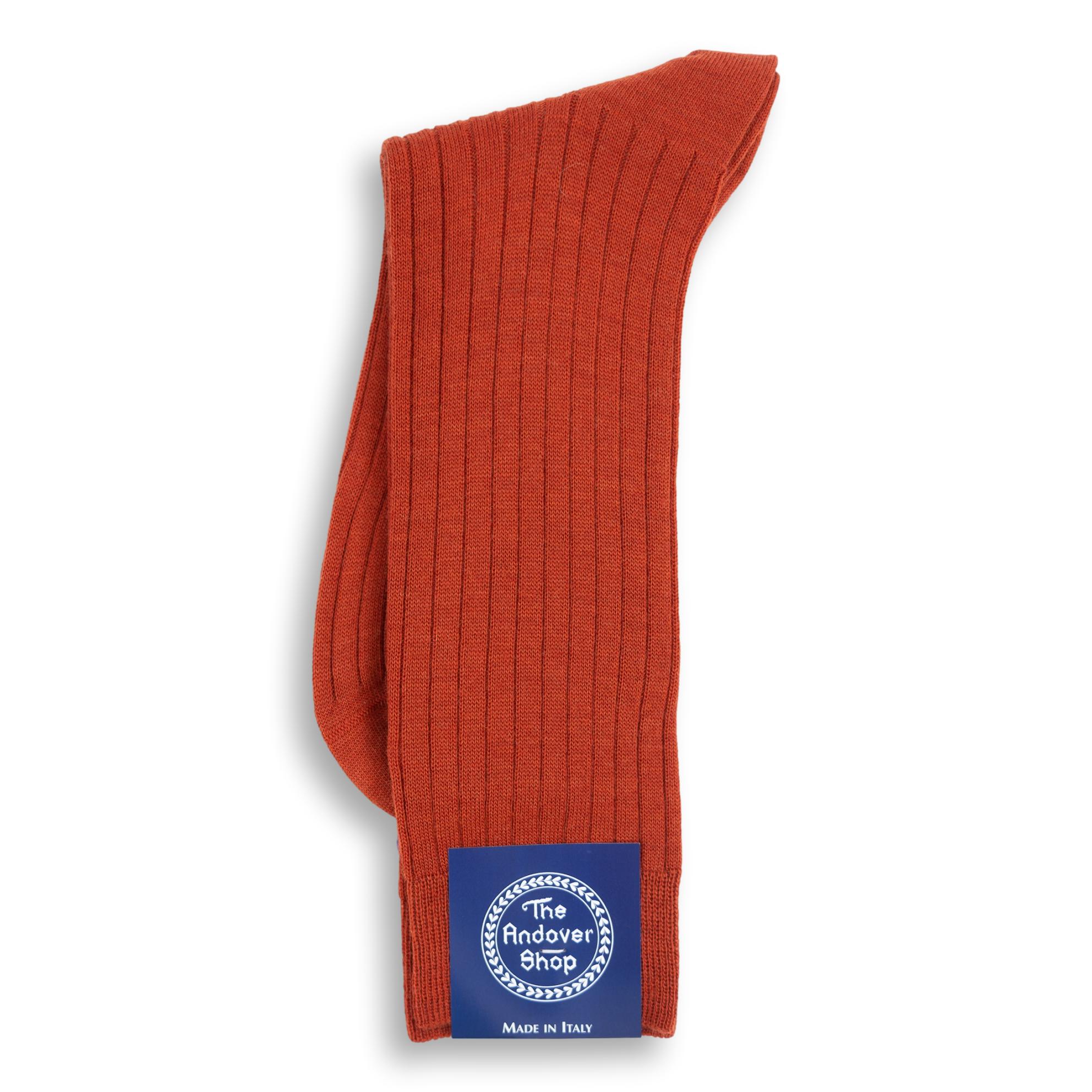 Mid-calf Ribbed Wool Dress Socks