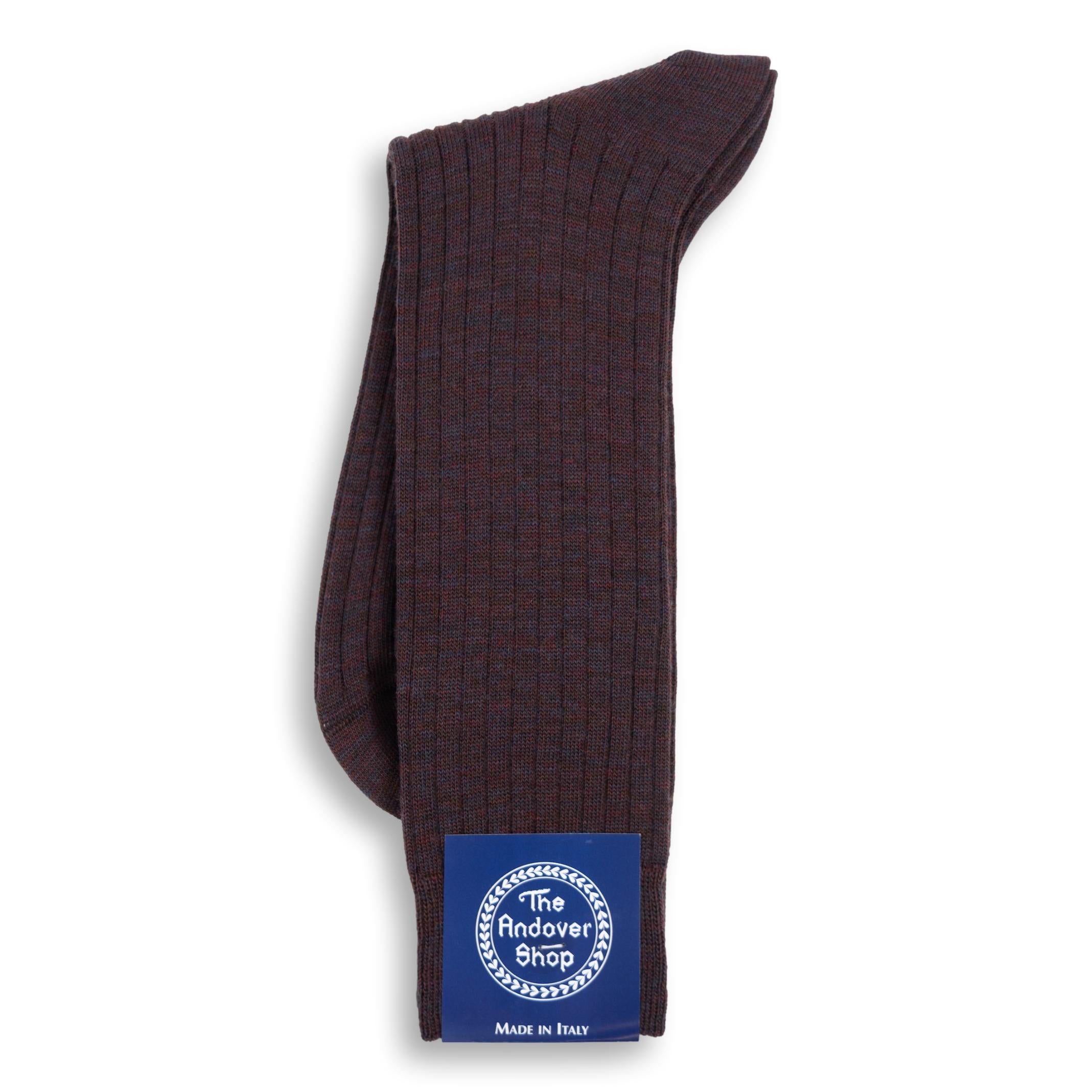 Mid-calf Ribbed Wool Dress Socks