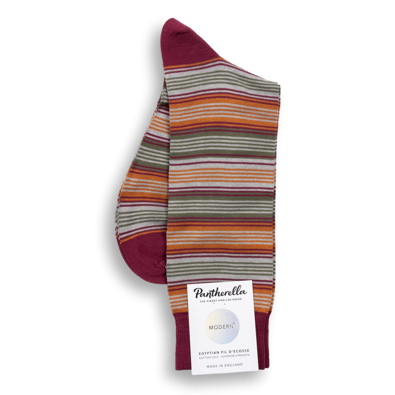 Stanage Stripe Mid-Calf Dress Socks