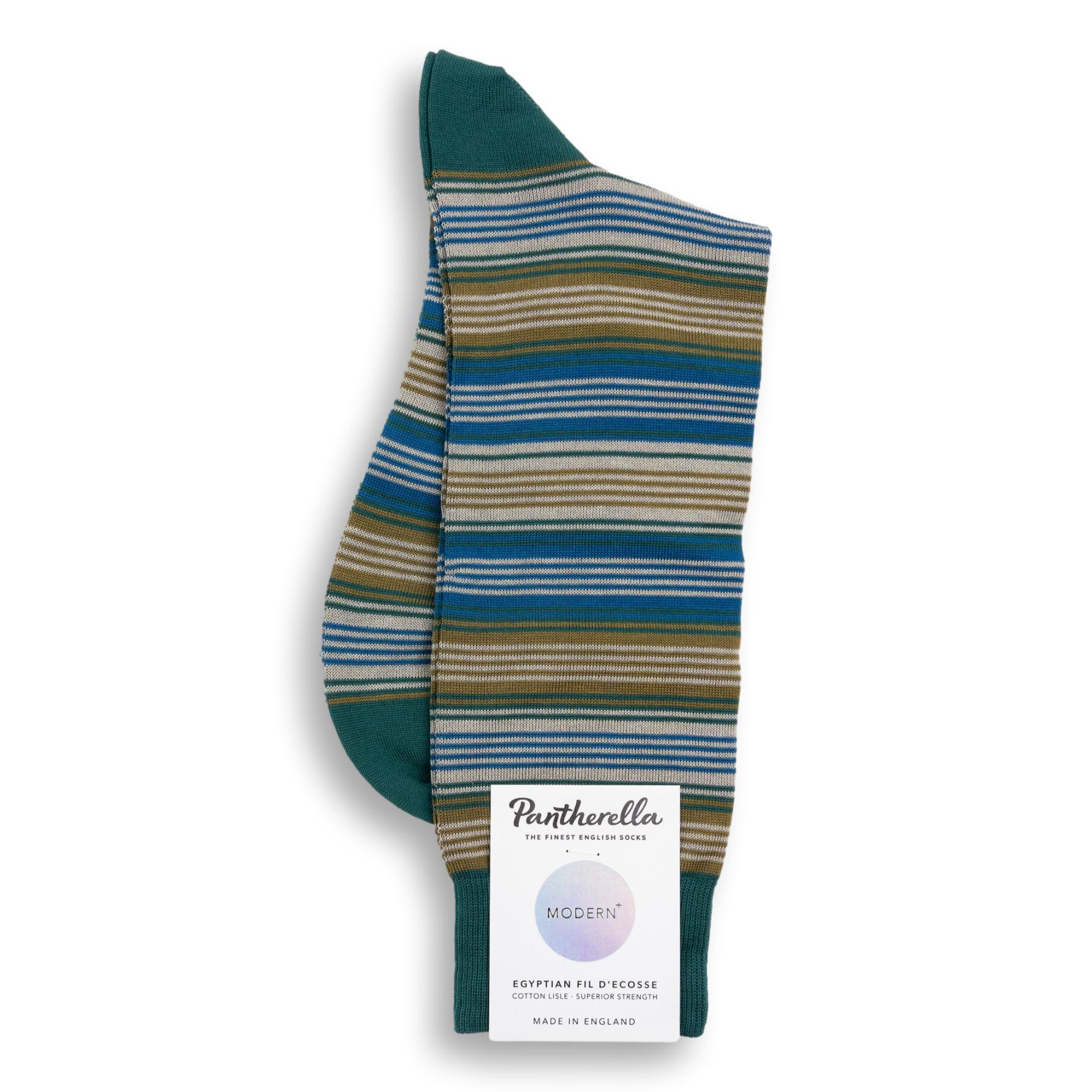 Stanage Stripe Mid-Calf Dress Socks