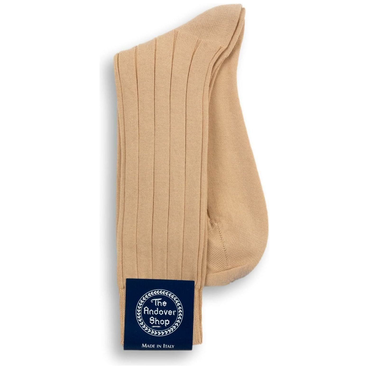 Mid-calf Ribbed Cotton Dress Socks