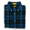 Green and Blue Fall Madras Sport Shirt