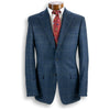 Blue with Green Windowpane Scottish Lambswool and Angora Sport Coat