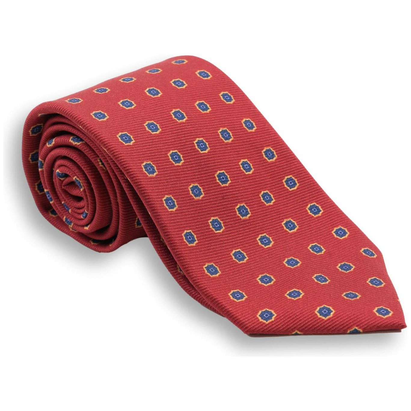 Flower Medallion Silk Tie