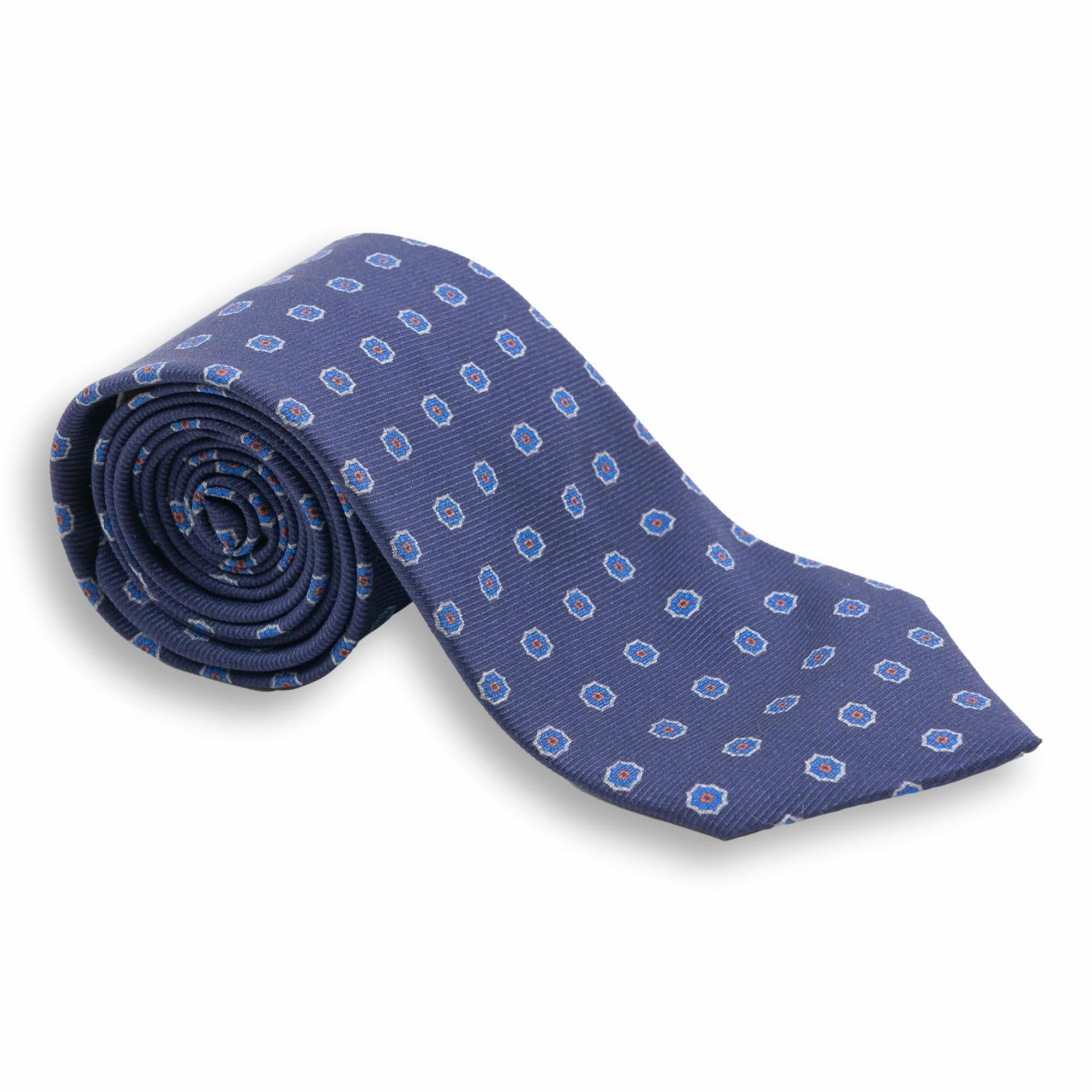 Flower Medallion Silk Tie