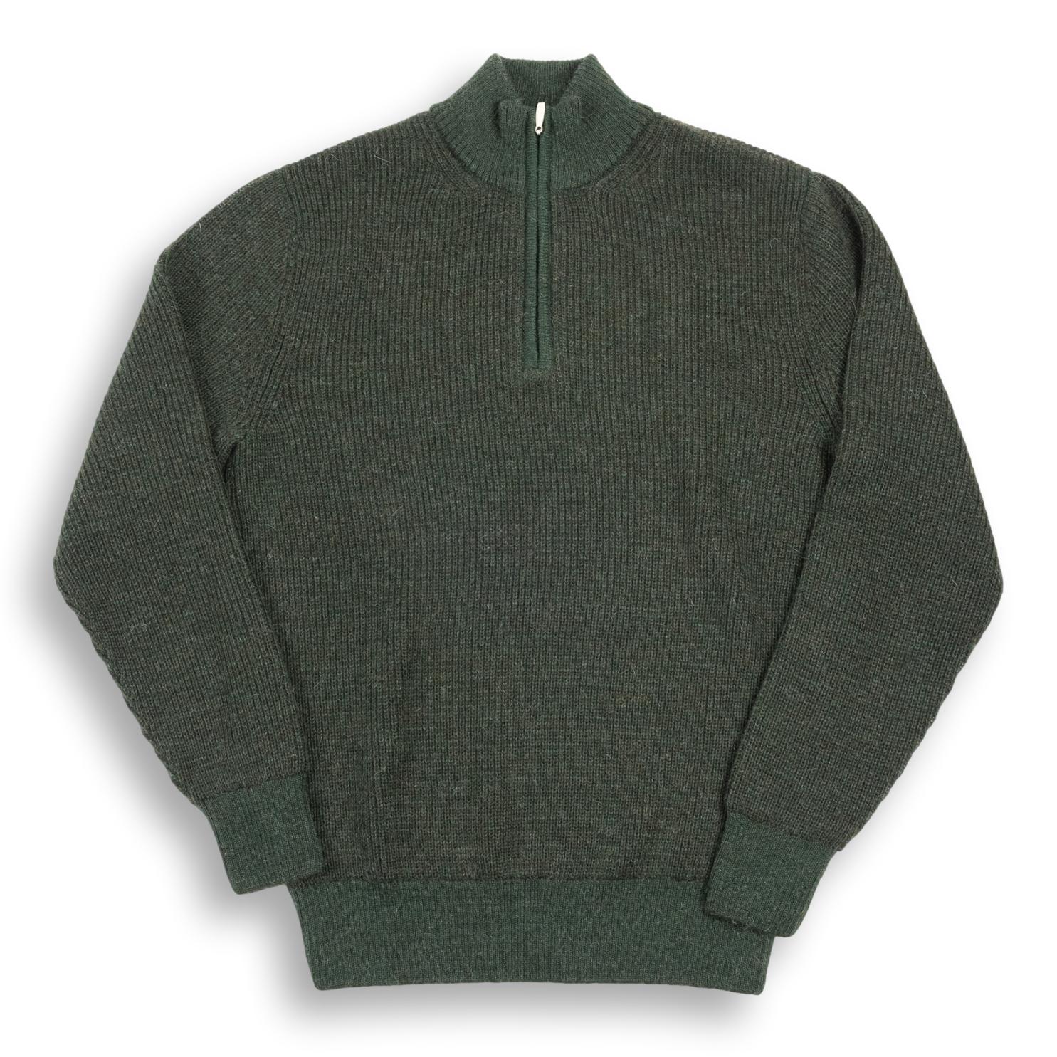 Royal Alpaca Quarter Zip Marl Sweater