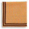 Dot and Stripe Border Wool Pocket Square