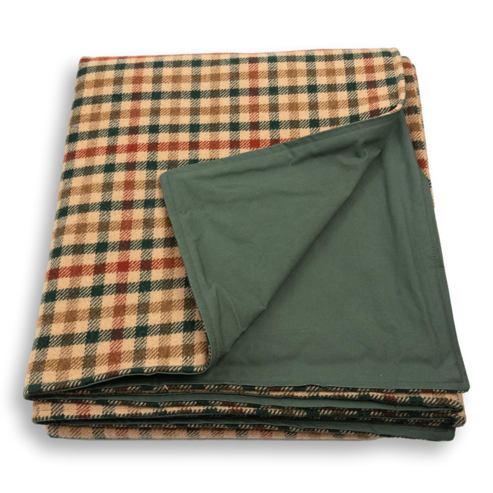 Lambswool Waxed Back Picnic Blanket