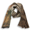 Brown Paisley Pheasant 100% Wool Scarf