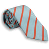 Steel with Rust Stripe Silk Tie