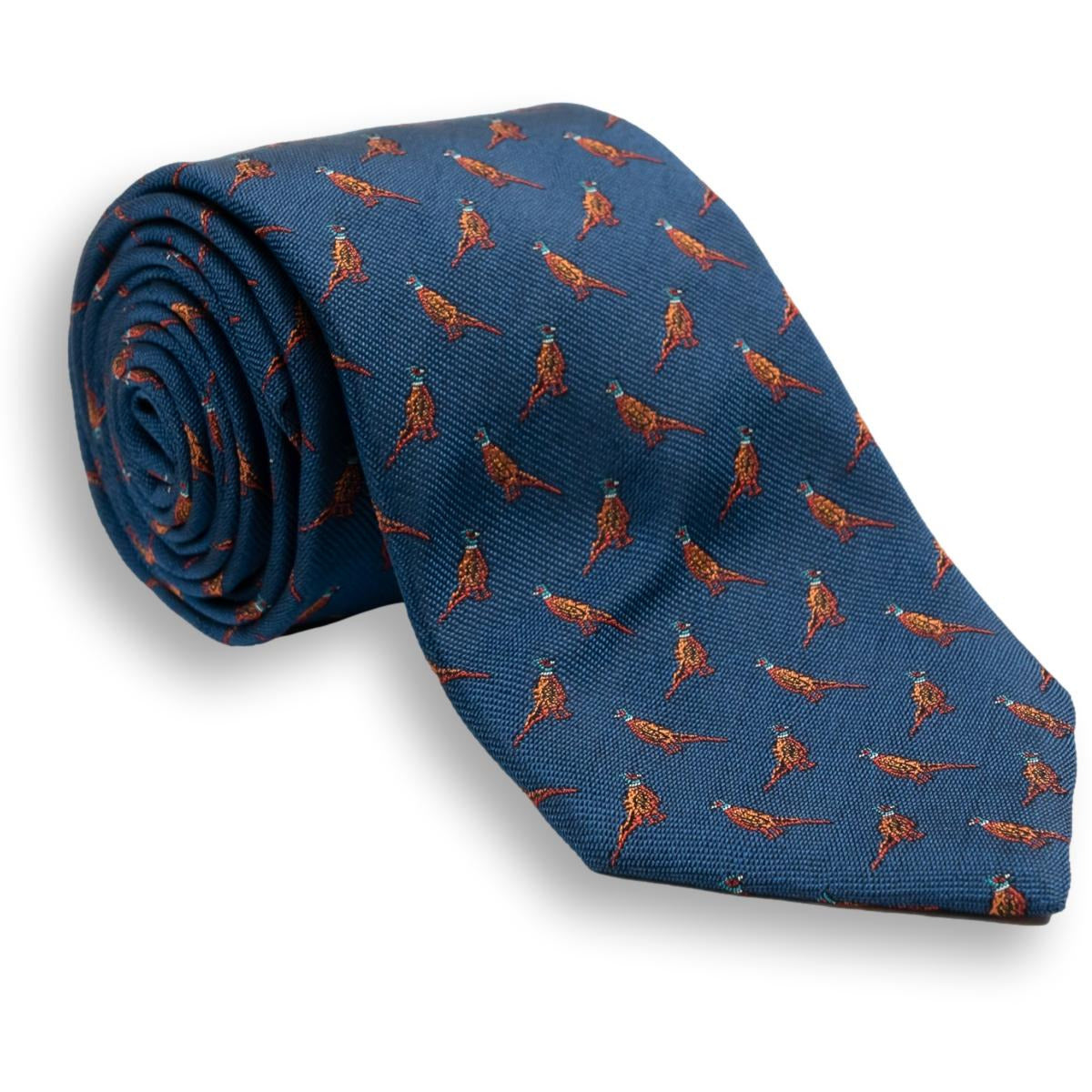 Pheasant Silk Tie