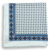 Medallion Border Silk Pocket Square