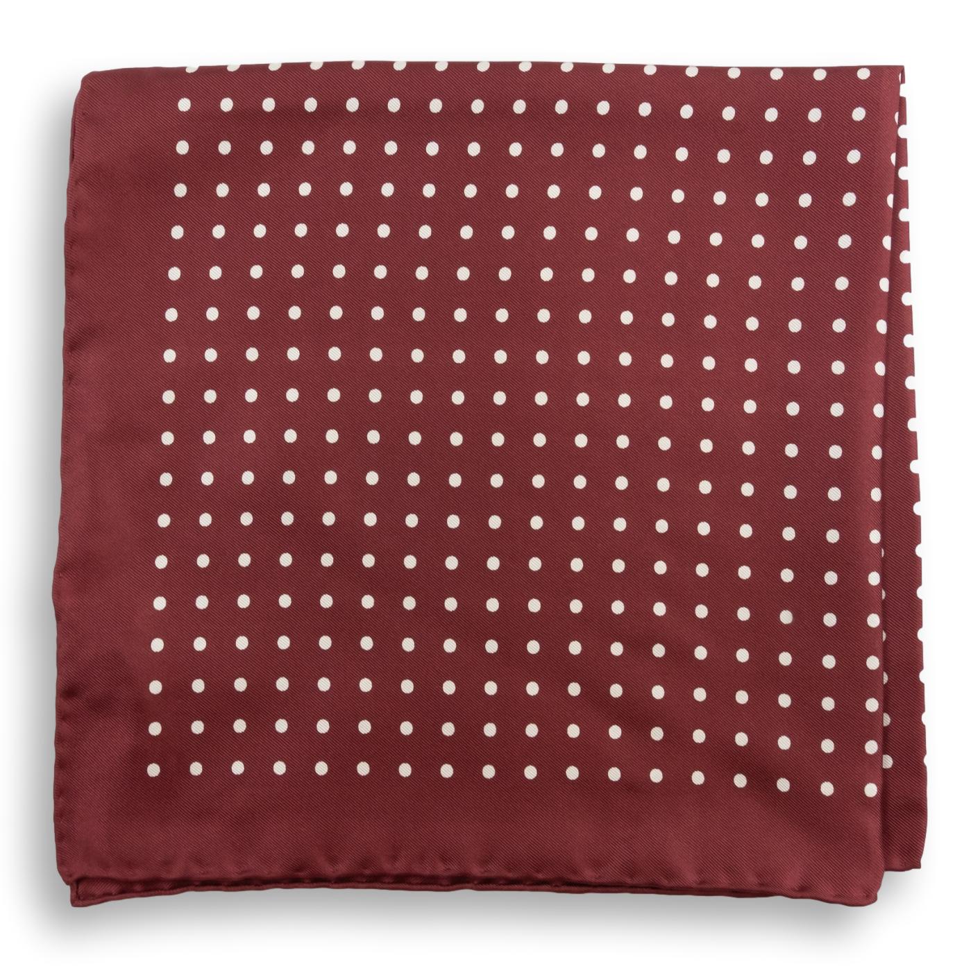 Polka Dot Silk Pocket Square