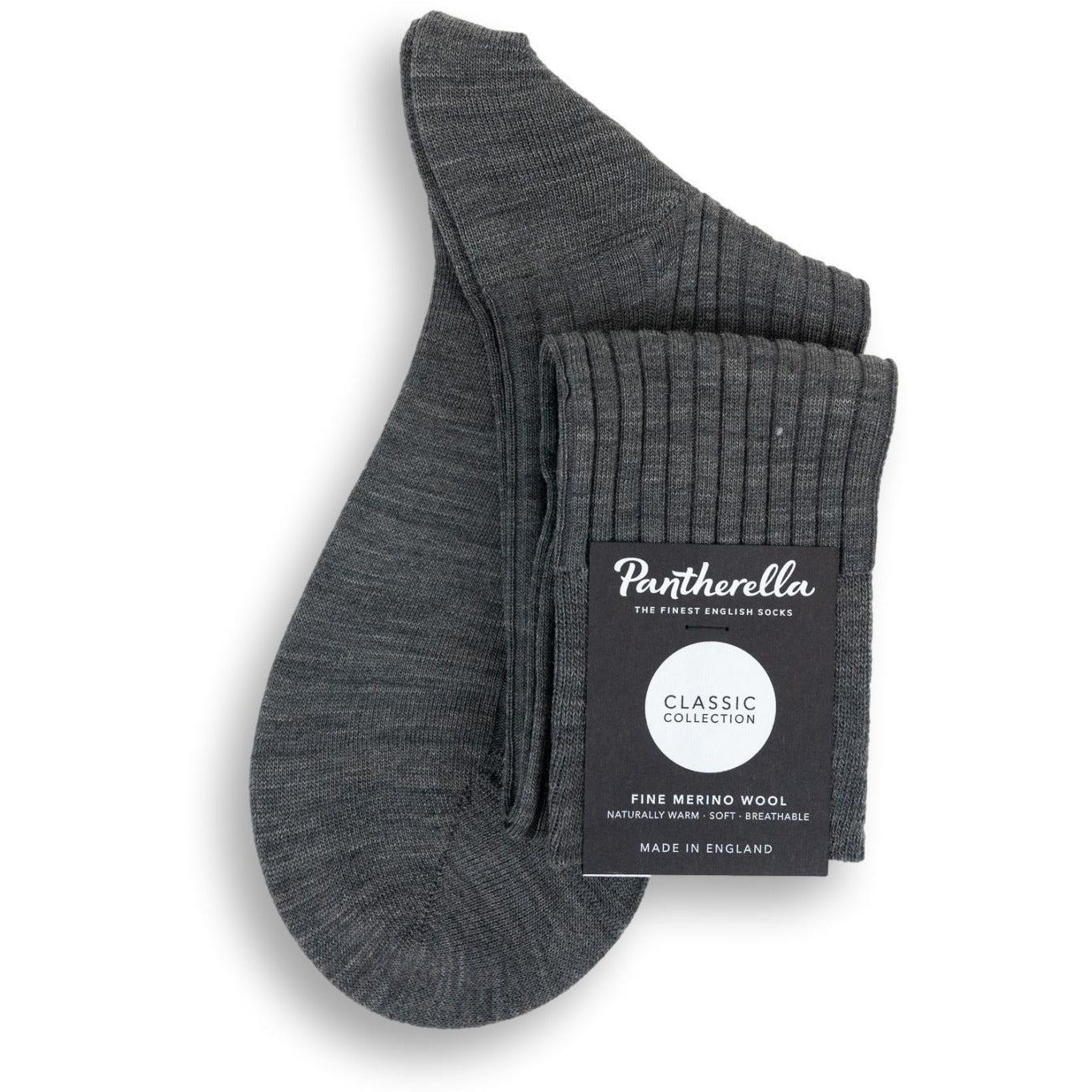 Laburnum 5x3 Rib Merino Over the Calf Wool Dress Socks