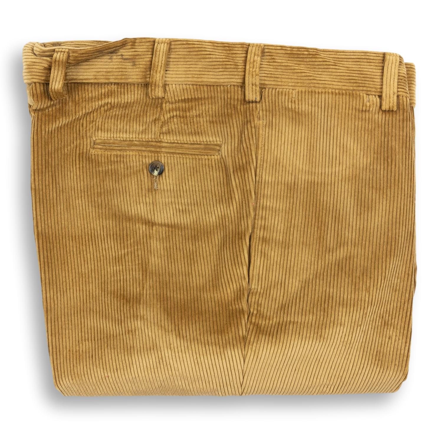 Plain Front Corduroy Trousers