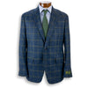 Blue with Green Windowpane Loro Piana Suri Alpaca Sport Coat