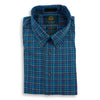 Deep Royal Ground Tattersall Viyella Sport Shirt