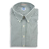 Green Bengal Stripe Button Down Dress Shirt