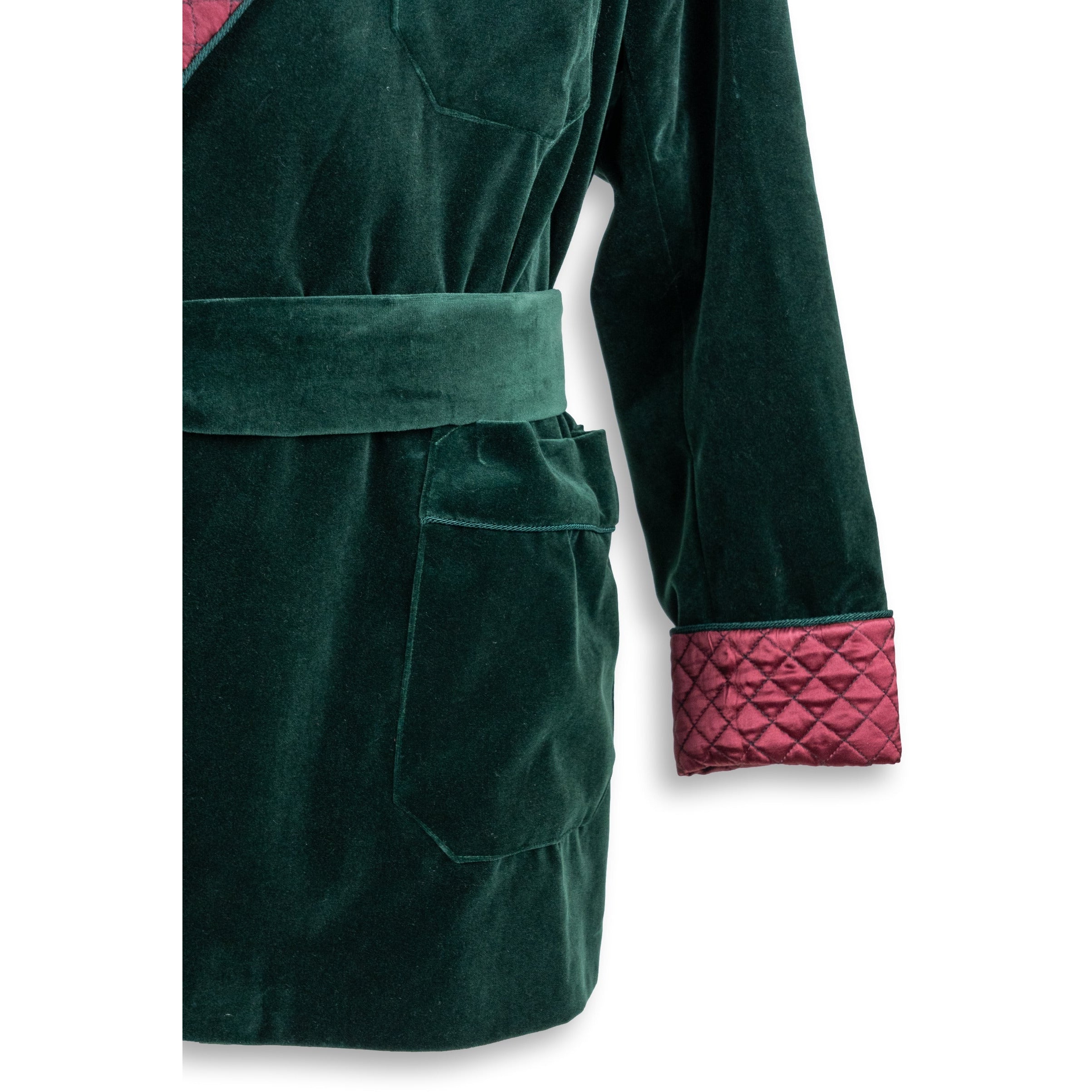 Green Velvet Smoking Jacket