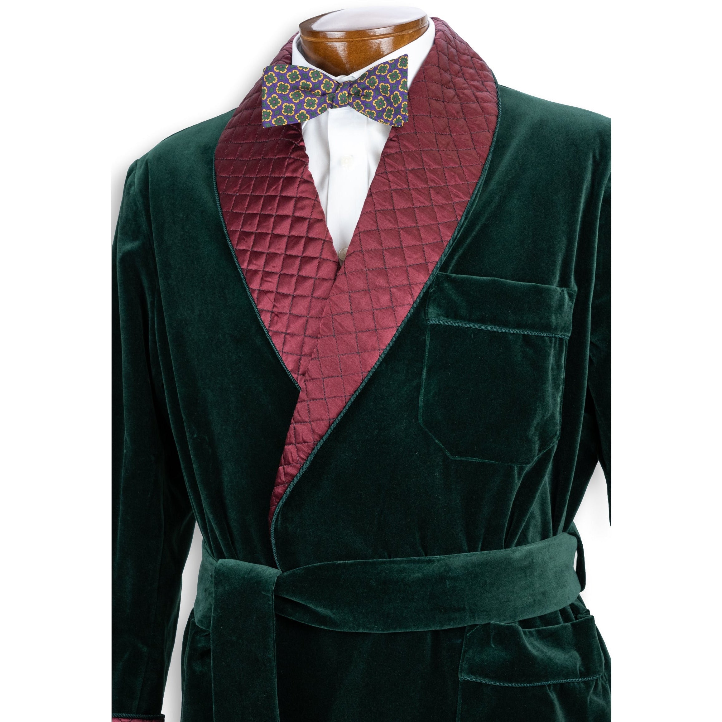 Green Velvet Smoking Jacket