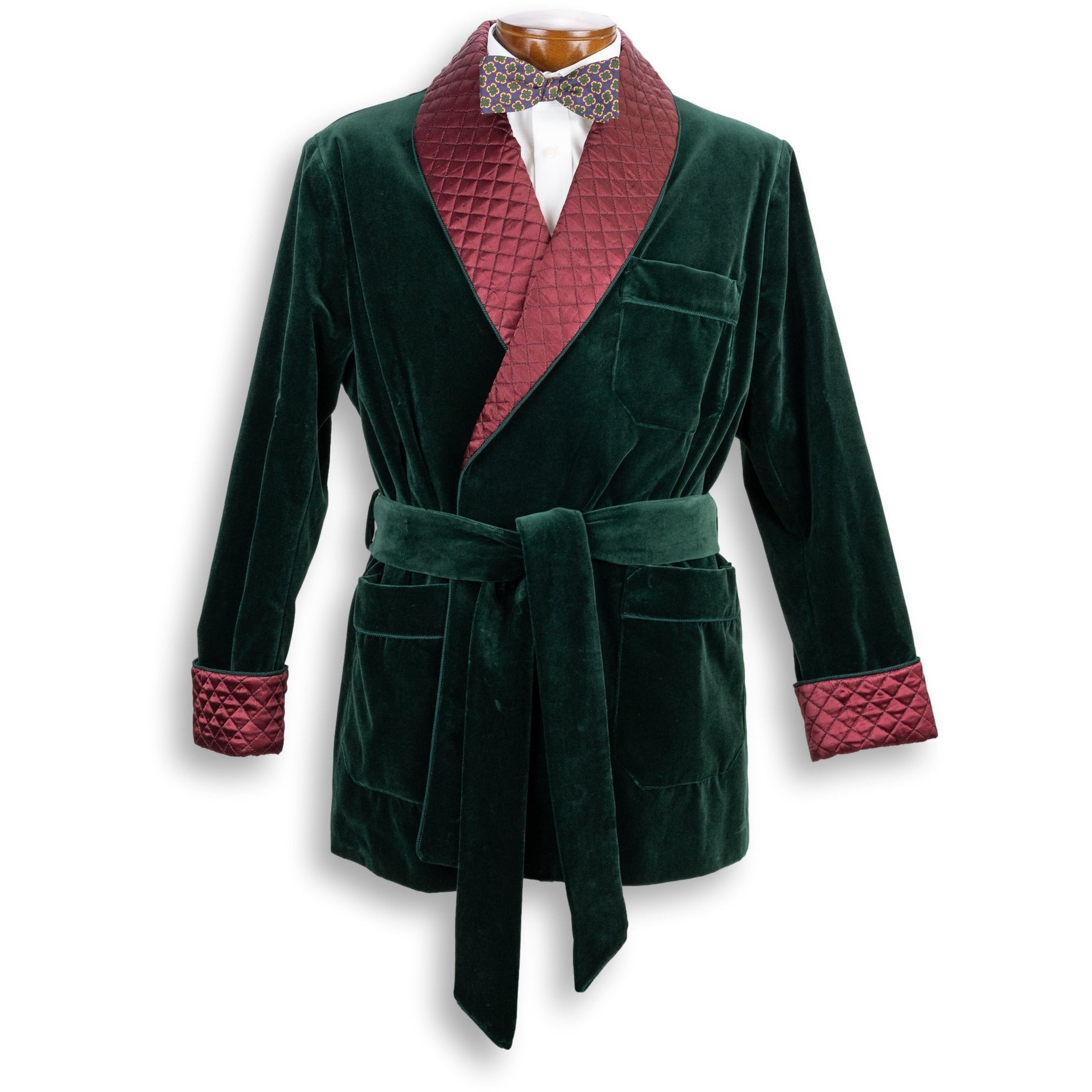 Green Velvet Smoking Jacket