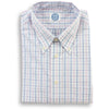 Blue and Pink Check Button Down Dress Shirt