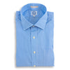 Light Blue with White Stripe Spread Collar Dress Shirt