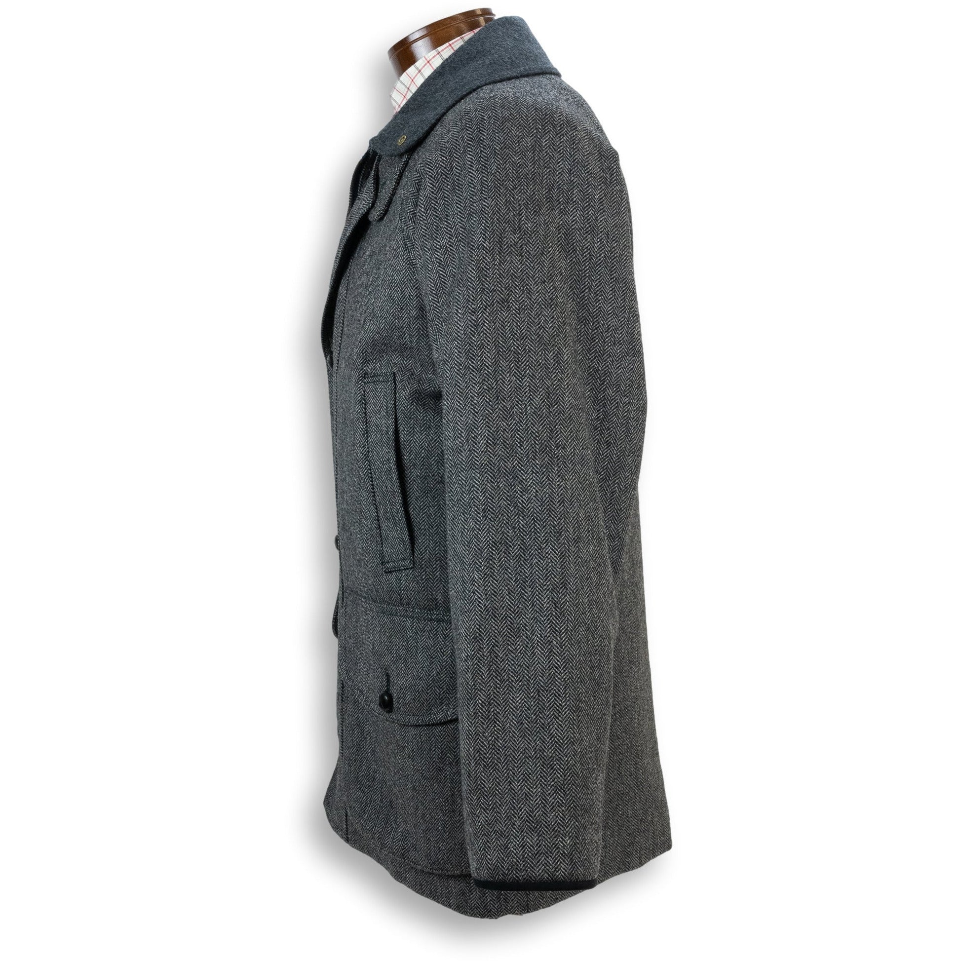 Chrysalis Chiltern Grey Herringbone Tweed Field Coat