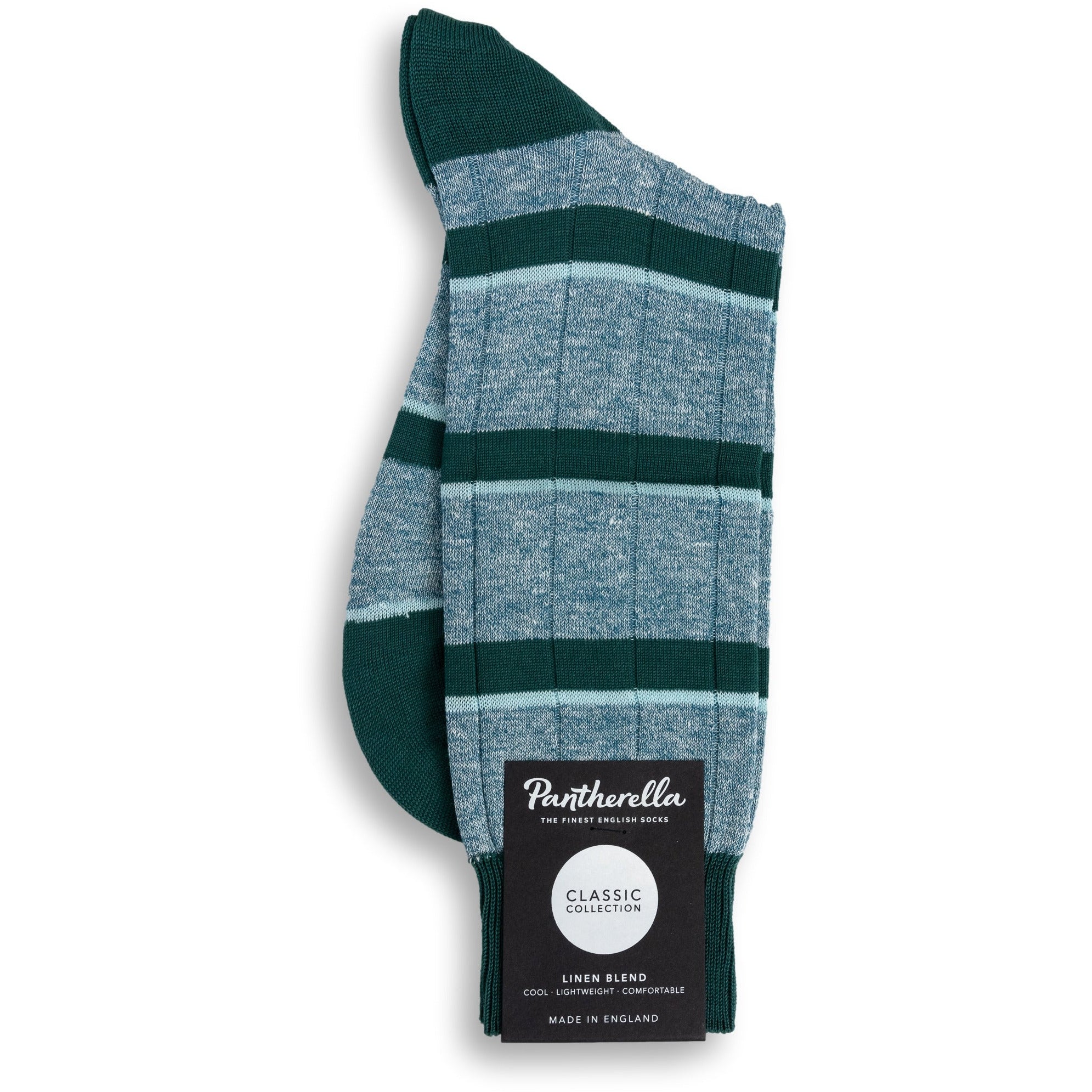 Samarkand Cotton and Linen Blend Mid-Calf Dress Sock