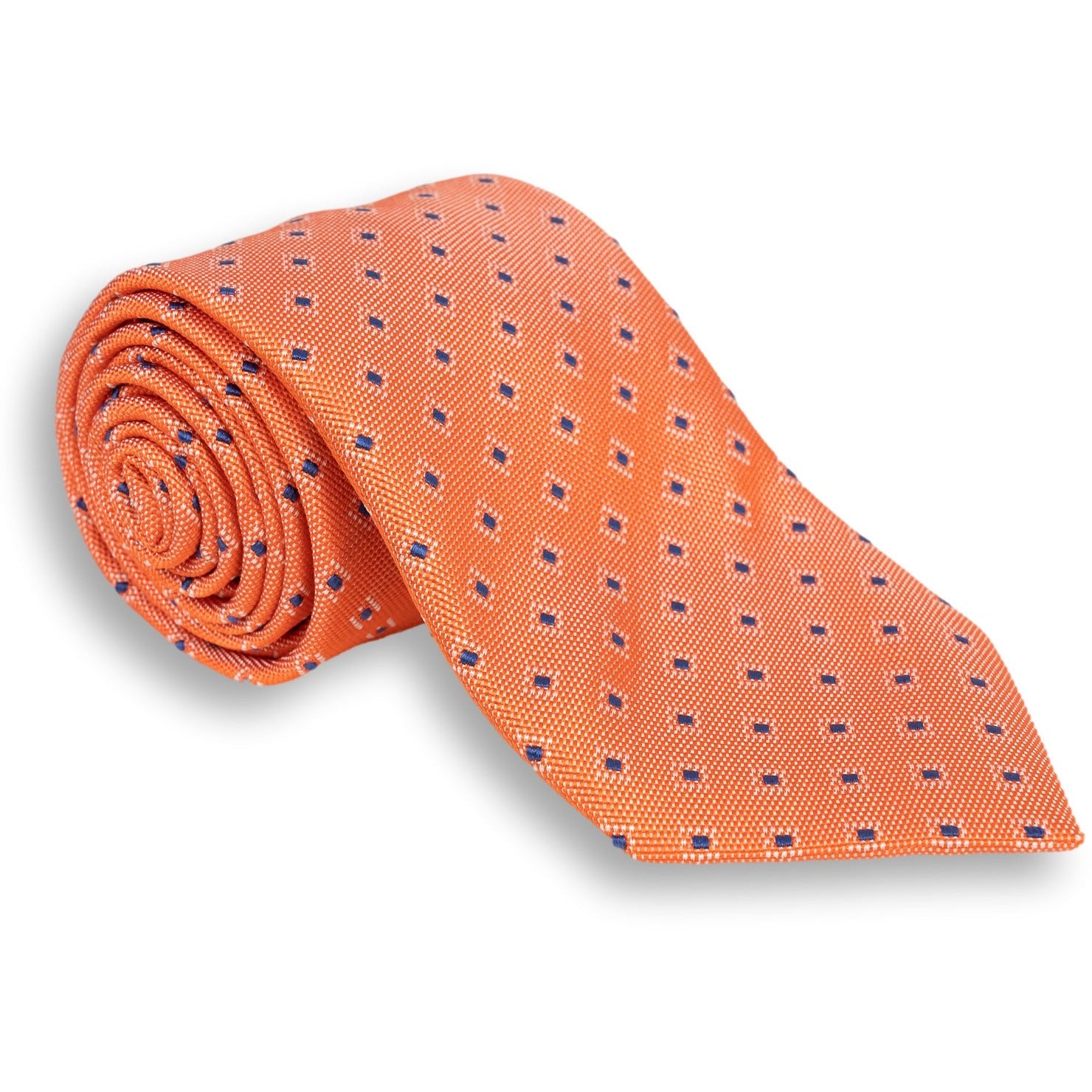 Basket Weave Abstract Diamond Silk Woven Tie