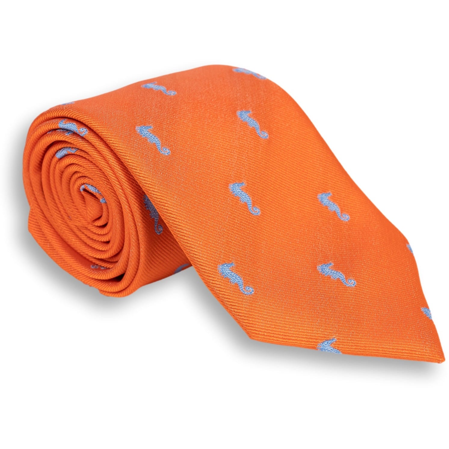 Sea Horse Silk Woven Tie